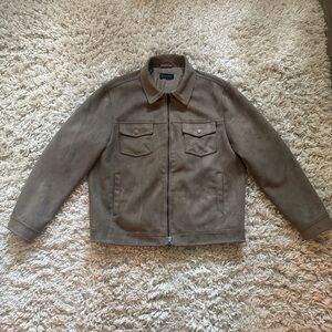 Elie Tahari Men's Brown Shirt Jacket